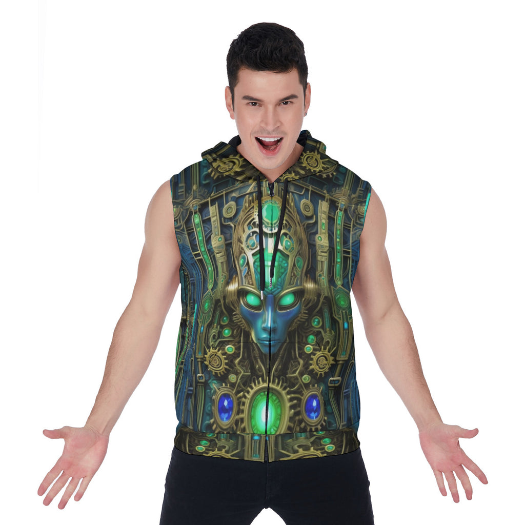 CYBERLORD SLEEVELESS HOODIE