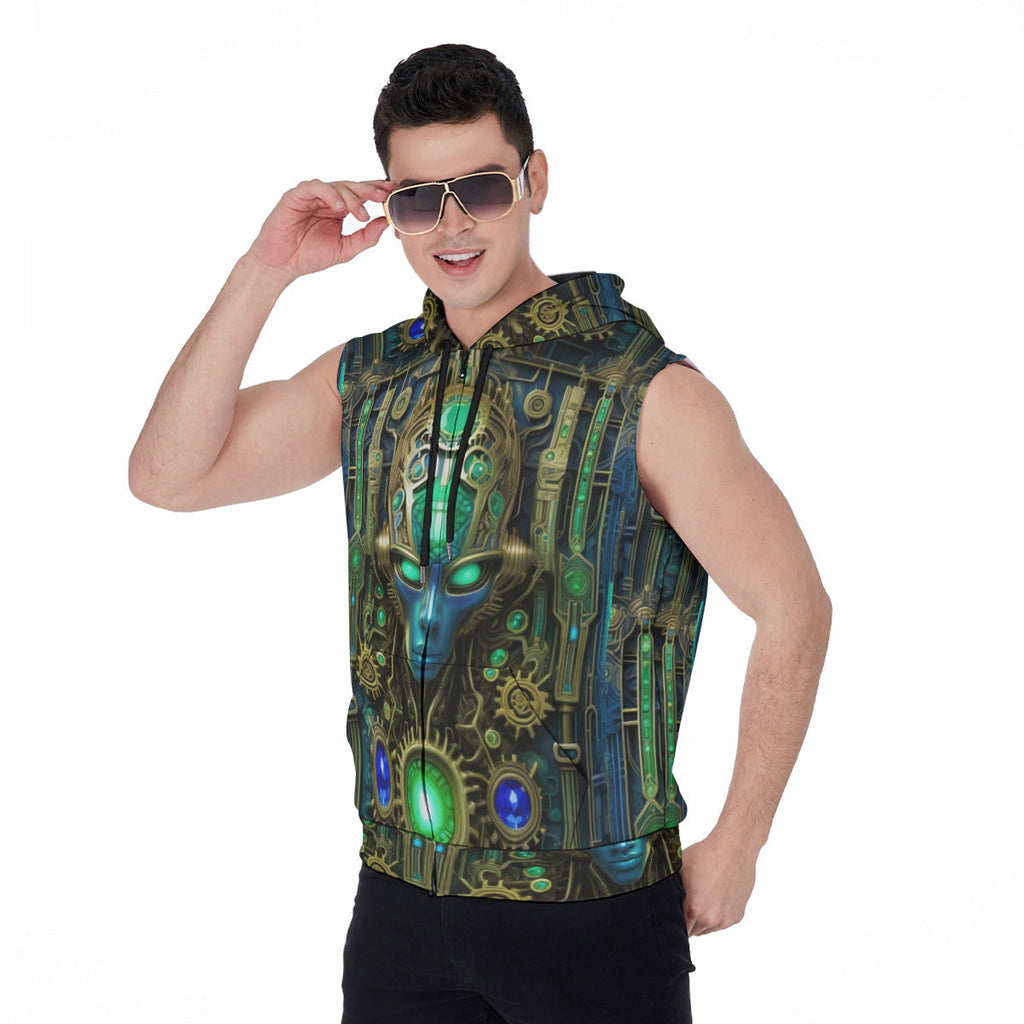 CYBERLORD SLEEVELESS HOODIE