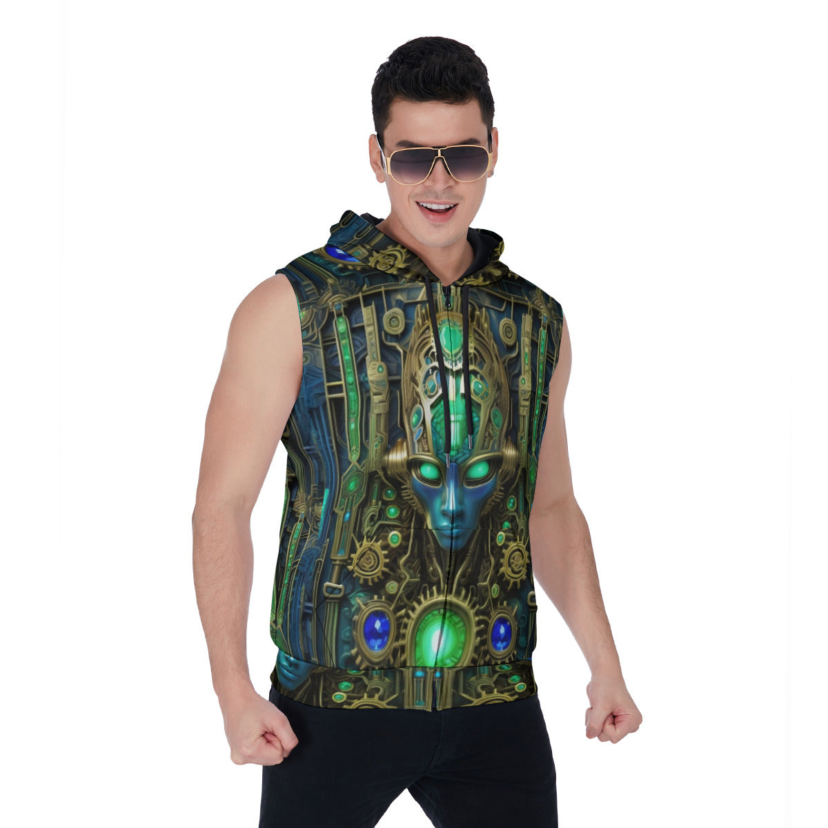CYBERLORD SLEEVELESS HOODIE