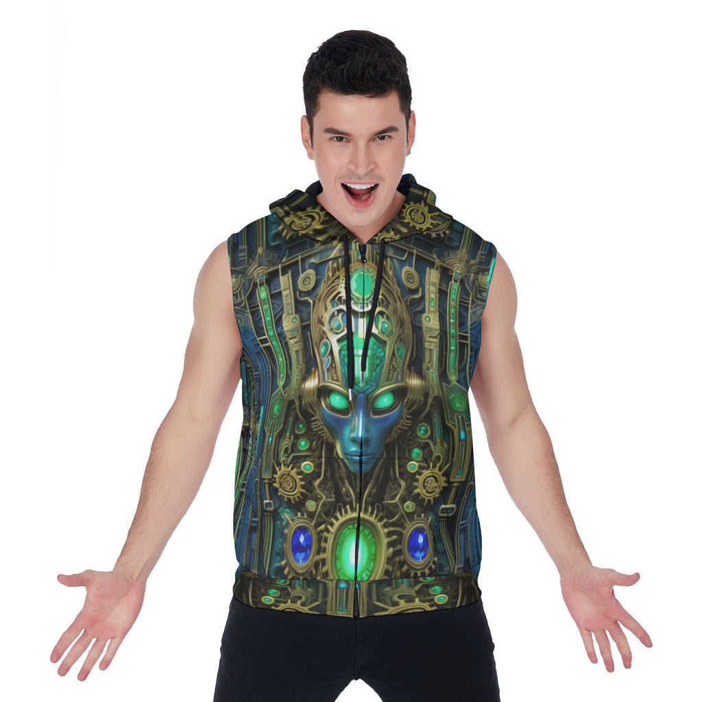 CYBERLORD SLEEVELESS HOODIE